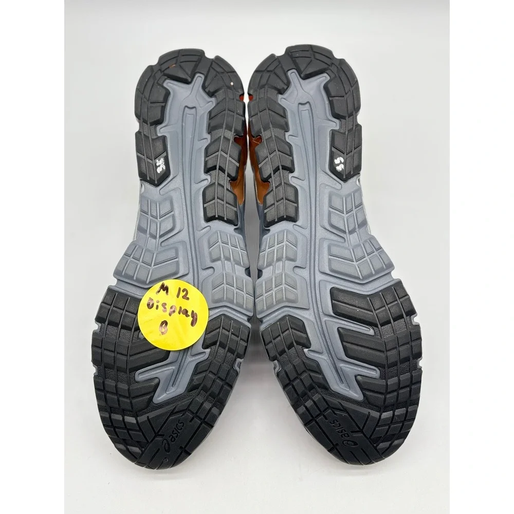 ASICS Gel-Quantum 90 Graphite Grey Orange Mens Running Shoes 1201A064 Size 12